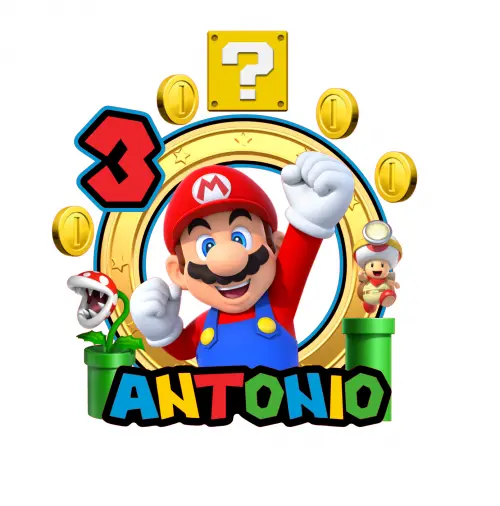 Arquivo de corte topo de bolo Super Mario