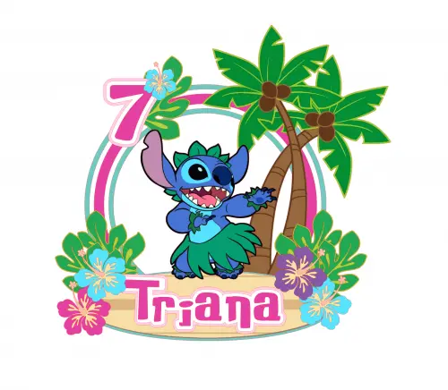 Arquivo de corte topo de bolo Stitch