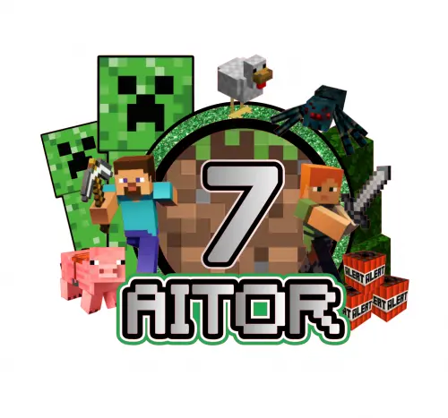 Arquivo de Corte Topo de Bolo Minecraft