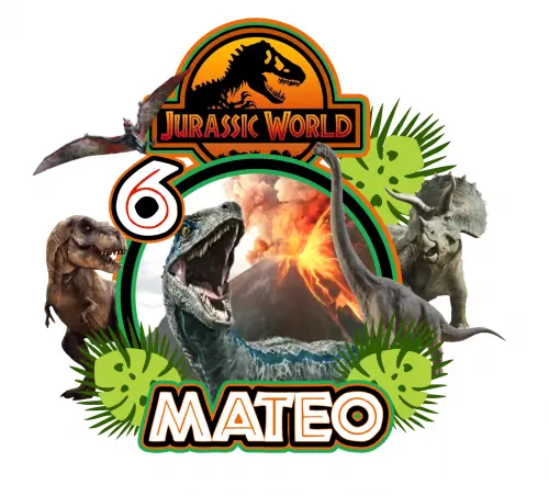 Topo de Bolo Dinossauro