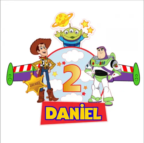 Topo de Bolo Toy Story