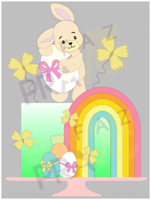 Arquivo de corte topo de bolo Páscoa