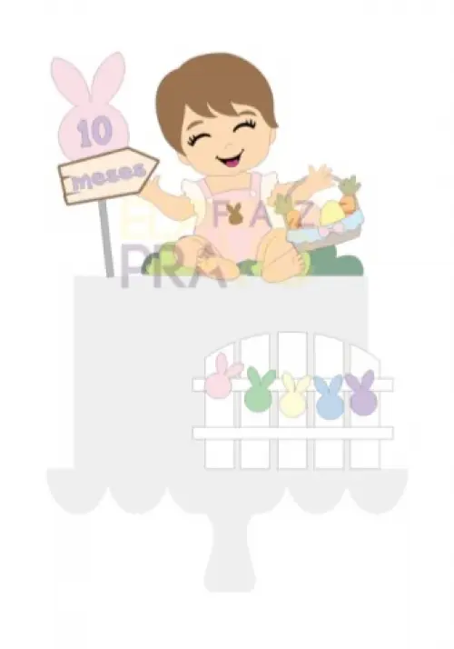 Arquivo de corte topo de bolo Páscoa