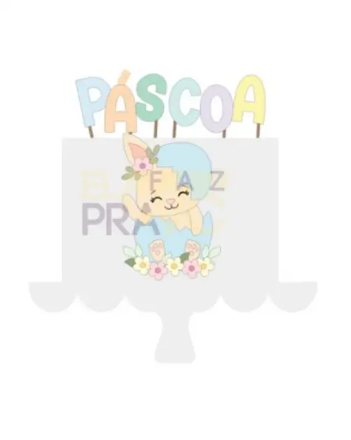 Arquivo de corte topo de bolo Páscoa