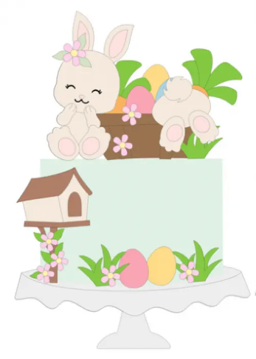 Arquivo de corte topo de bolo Páscoa
