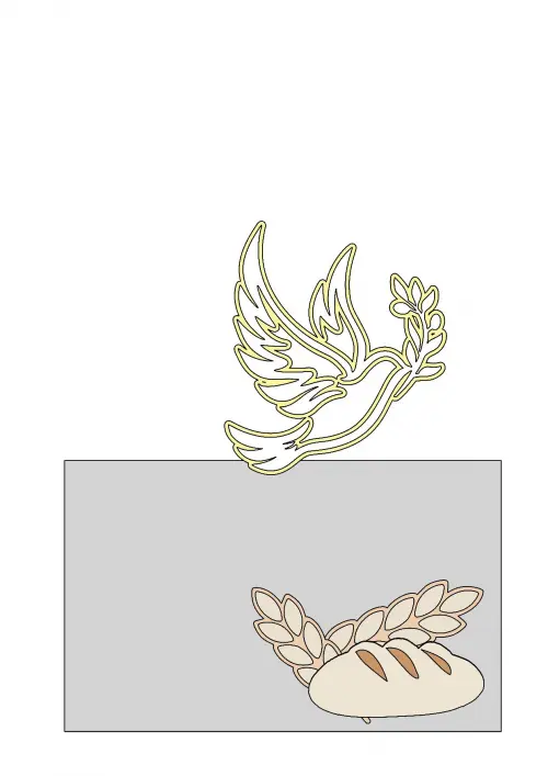 Arquivo de corte topo de bolo Primeira Comunhão