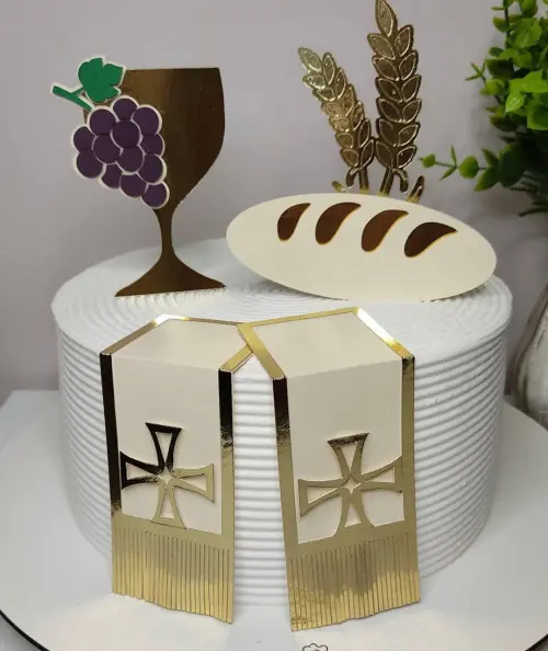 Arquivo de corte topo de bolo Primeira Comunhão