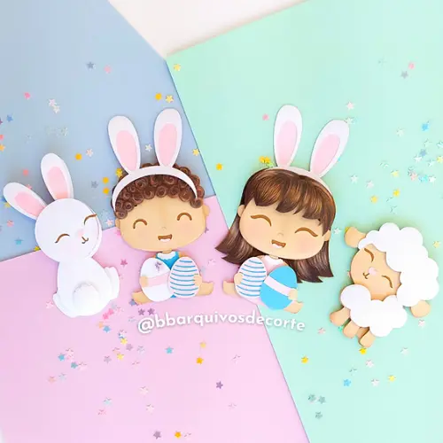 Arquivo de corte topo de bolo Páscoa