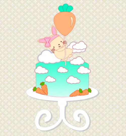 Arquivo de corte topo de bolo Páscoa