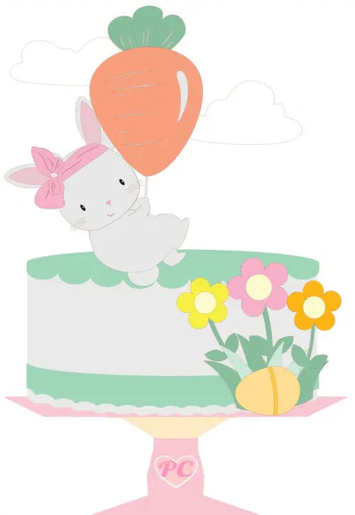 Arquivo de corte topo de bolo Páscoa