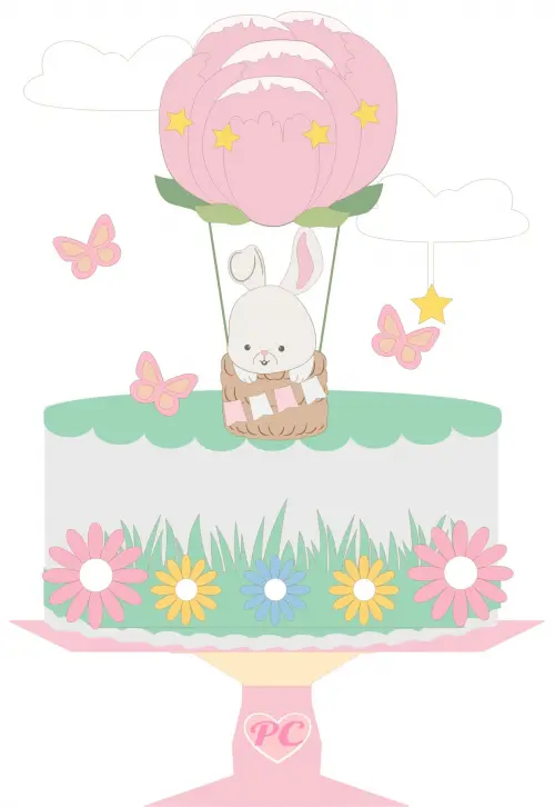 Arquivo de corte topo de bolo Páscoa