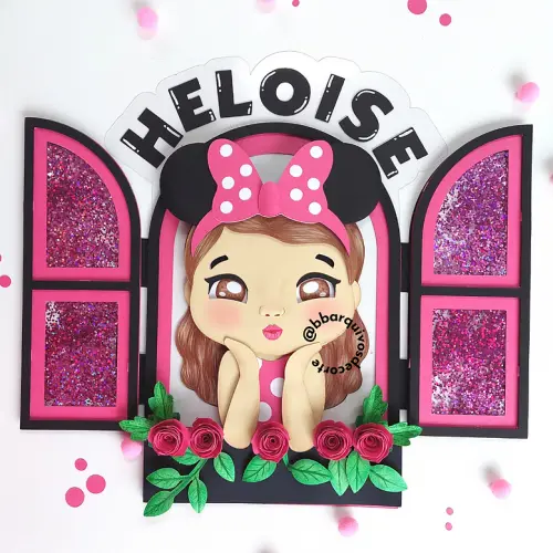 Arquivo de corte  Topo de Bolo Menina