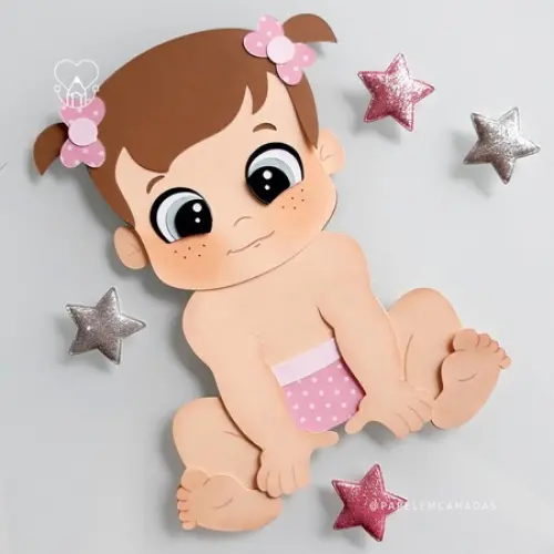 Arquivo de corte topo de bolo Bebe