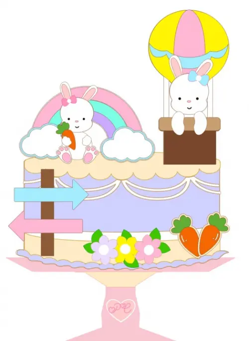 Arquivo de corte topo de bolo Páscoa