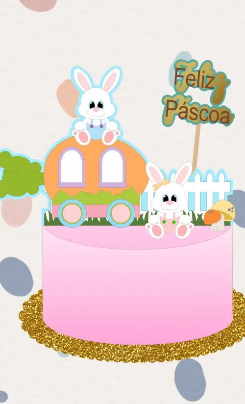 Arquivo de corte topo de bolo Páscoa