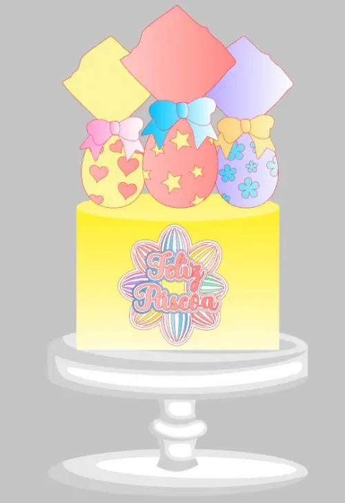 Arquivo de corte topo de bolo Páscoa