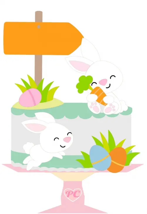 Arquivo de corte topo de bolo Páscoa