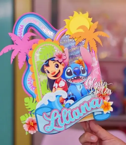 Arquivo de corte topo de bolo Stitch