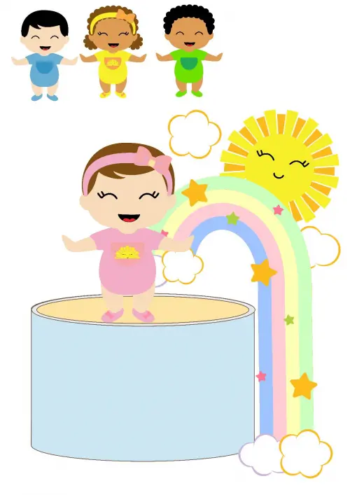 Arquivo de corte topo de bolo Bebê