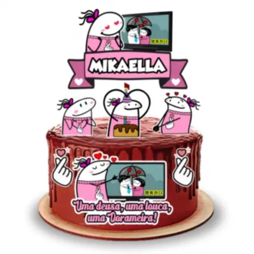 Arquivo de corte Topo de bolo Flork