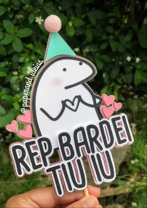 Arquivo de corte Topo de bolo Flork