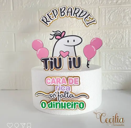 Arquivo de corte Topo de bolo Flork