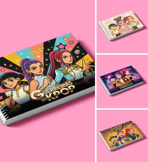 Arquivo Digital Livro Colorir Kpop Demon Hunters