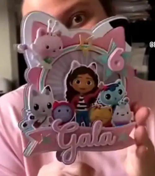 Arquivo de corte topo de bolo A Casa Mágica da Gabi