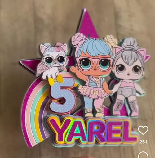 Arquivo de corte topo de bolo Lol Surprise