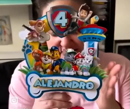 Topo de bolo Patrulha Canina