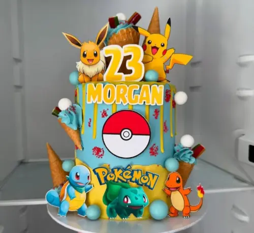 Arquivo de corte topo de bolo Pokemon