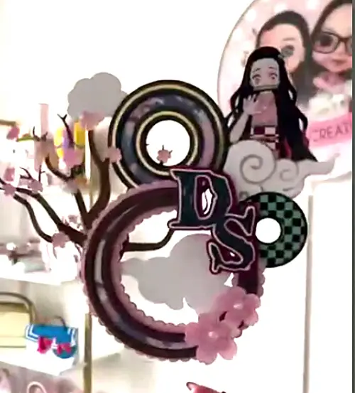 Arquivo de corte topo de bolo Demon Slayer