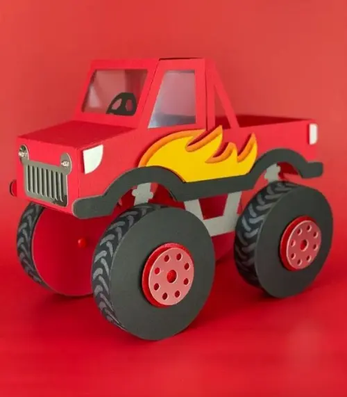 Arquivo de corte topo de bolo Monster truck