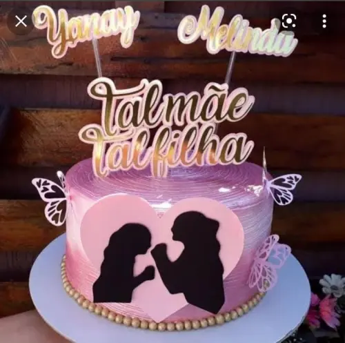 Arquivo de corte Topo de bolo Dia das Mães