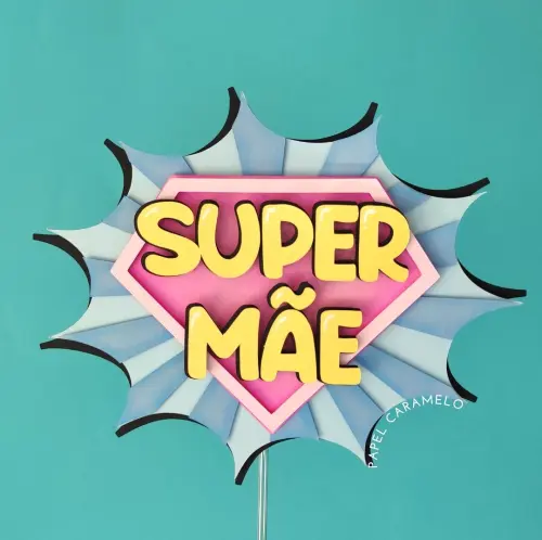 Arquivo de corte Topo de bolo Dia das Mães