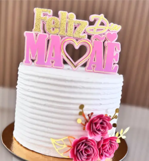 Arquivo de corte Topo de bolo Dia das Mães