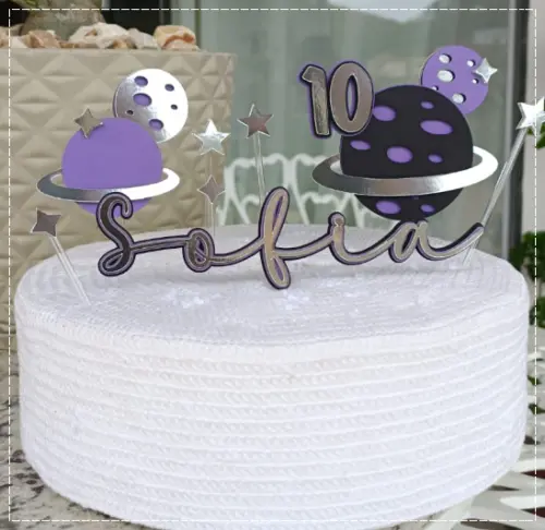 Arquivo de corte topo de bolo Astronauta