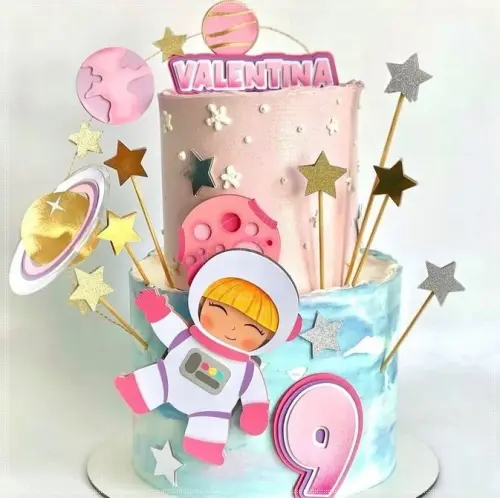 Arquivo de corte topo de bolo Astronauta