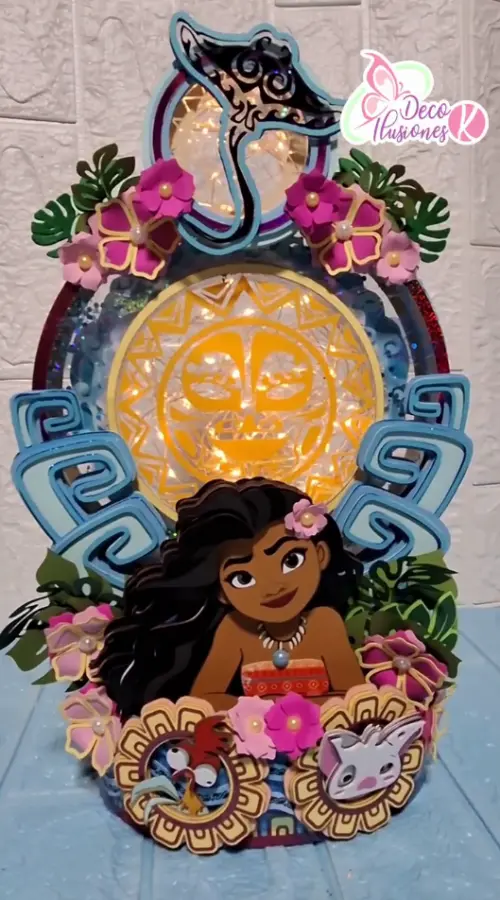 Arquivo de corte topo de bolo Moana