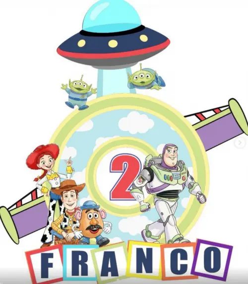 Topo de Bolo Toy Story