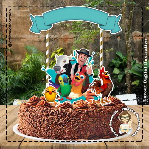 Topo de Bolo Fazenda do Zenon