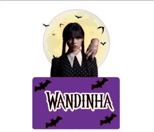 Topo de bolo Wandinha