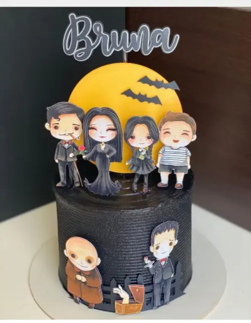 Topo de bolo Wandinha