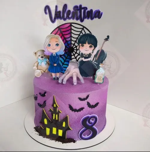 Topo de bolo Wandinha