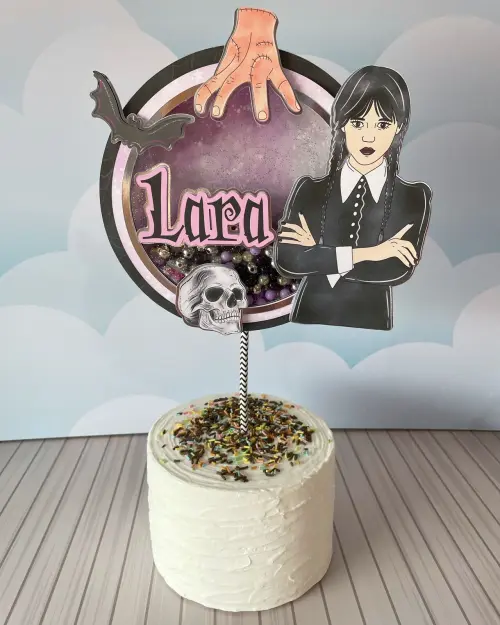 Topo de bolo Wandinha