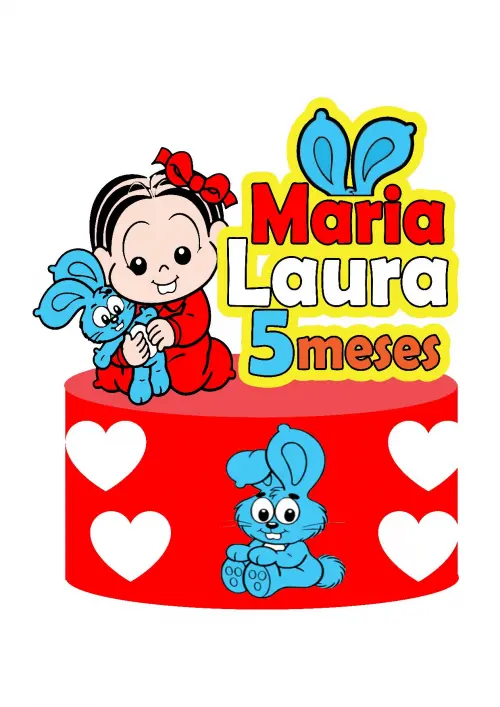 Topo de Bolo Turma da Monica