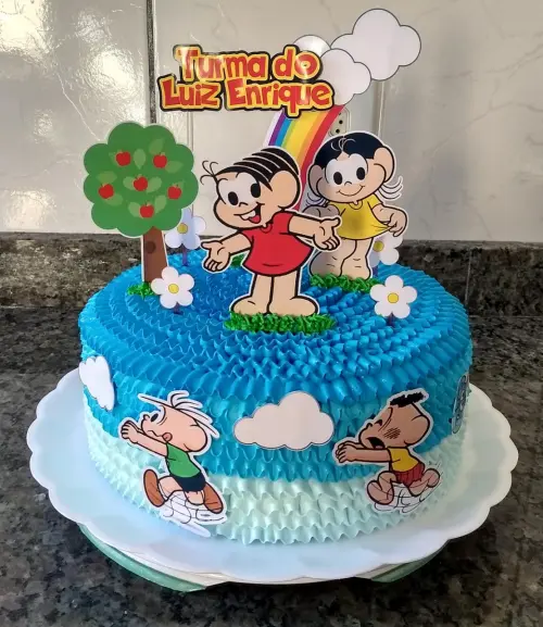 Topo de Bolo Turma da Monica