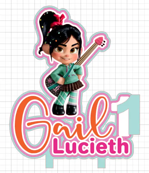 Topo de bolo Vanelope