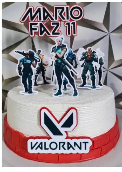 Topo de Bolo Valorant