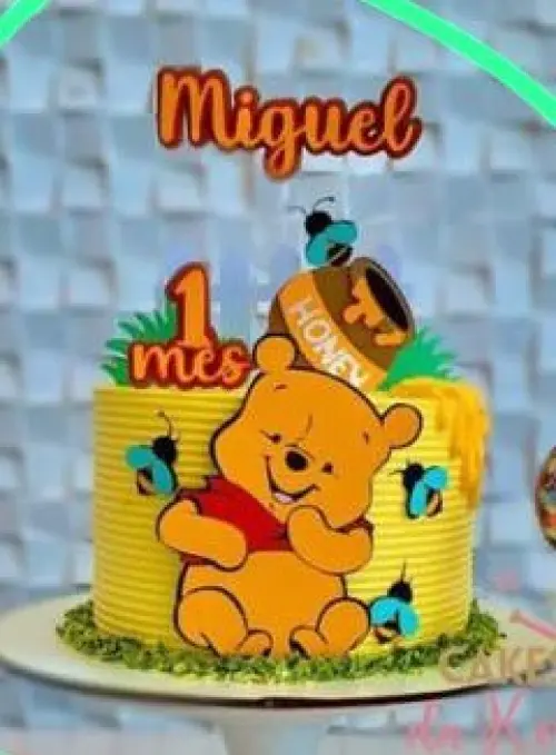Topo de bolo Ursinho Pooh
